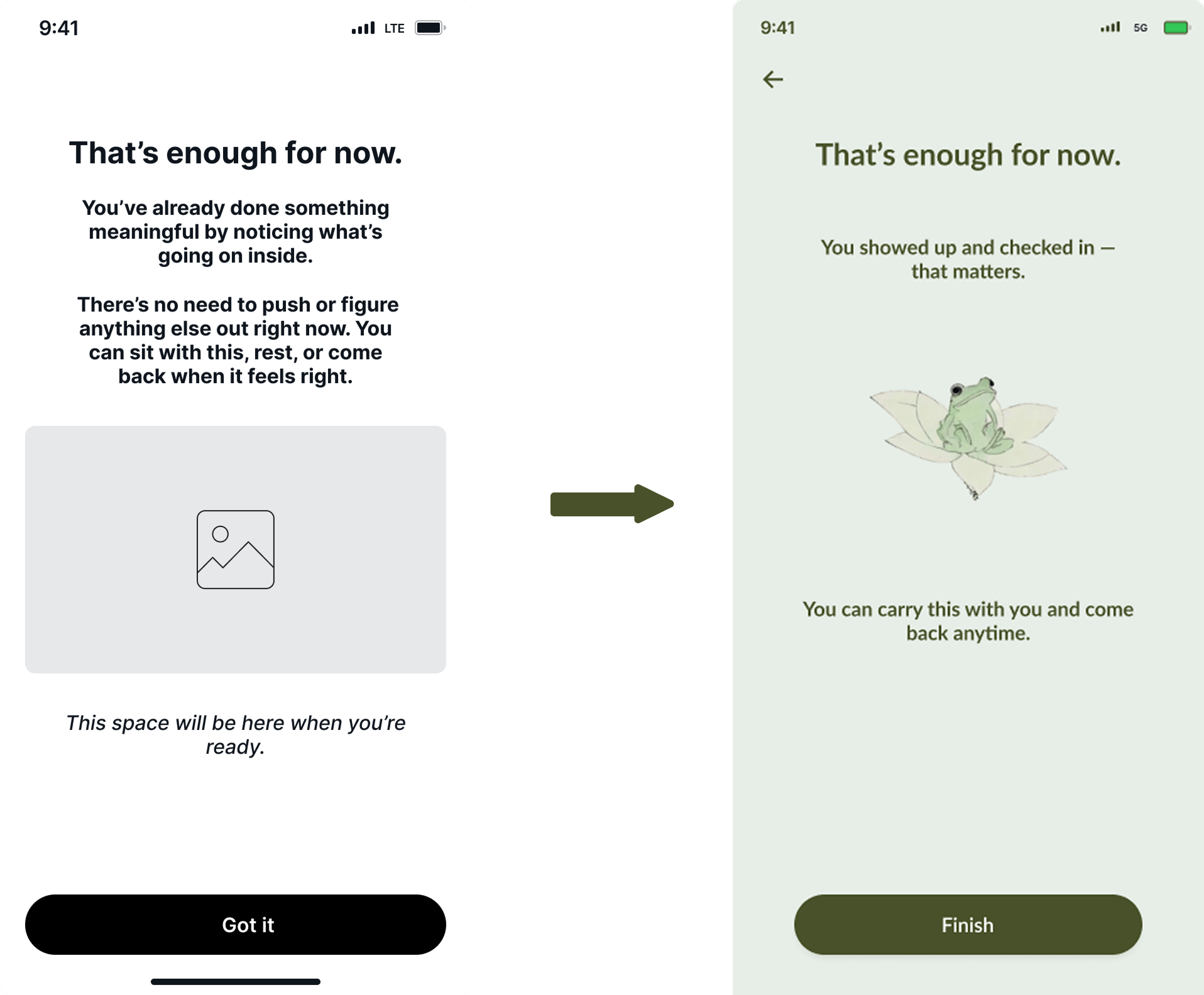 Usability testing session for wellness mobile app prototype