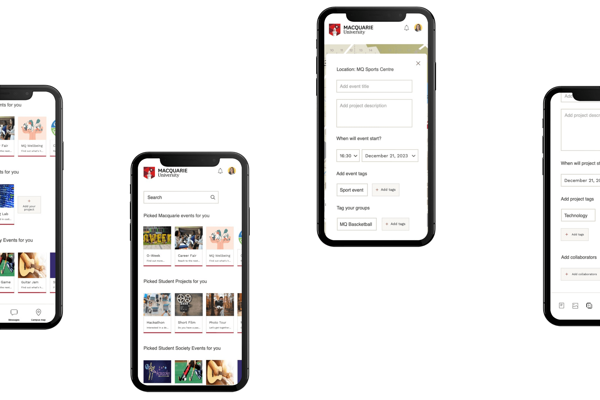 Macquarie University Belonging mobile app UX design case study preview
